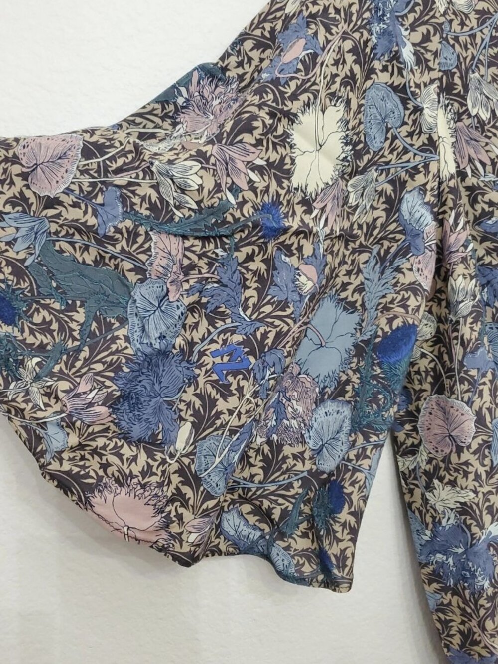 Zadig & Voltaire Rhona Wild Garden Floral Flutter Sleeve Women's Dress Size XS - Picture 4 of 13
